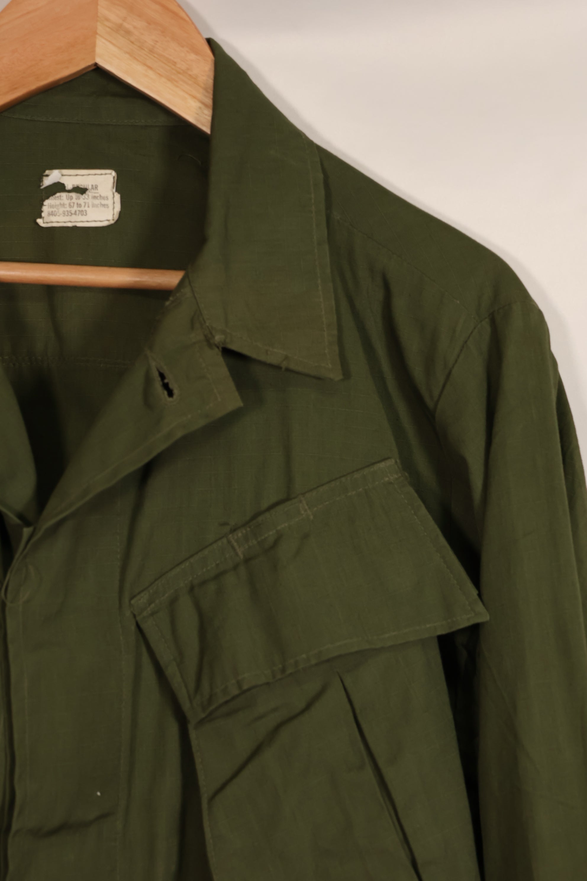 実物　1969年製　4th Model ジャングルファティーグ　ジャケット　X-S-R　状態良い　中古品