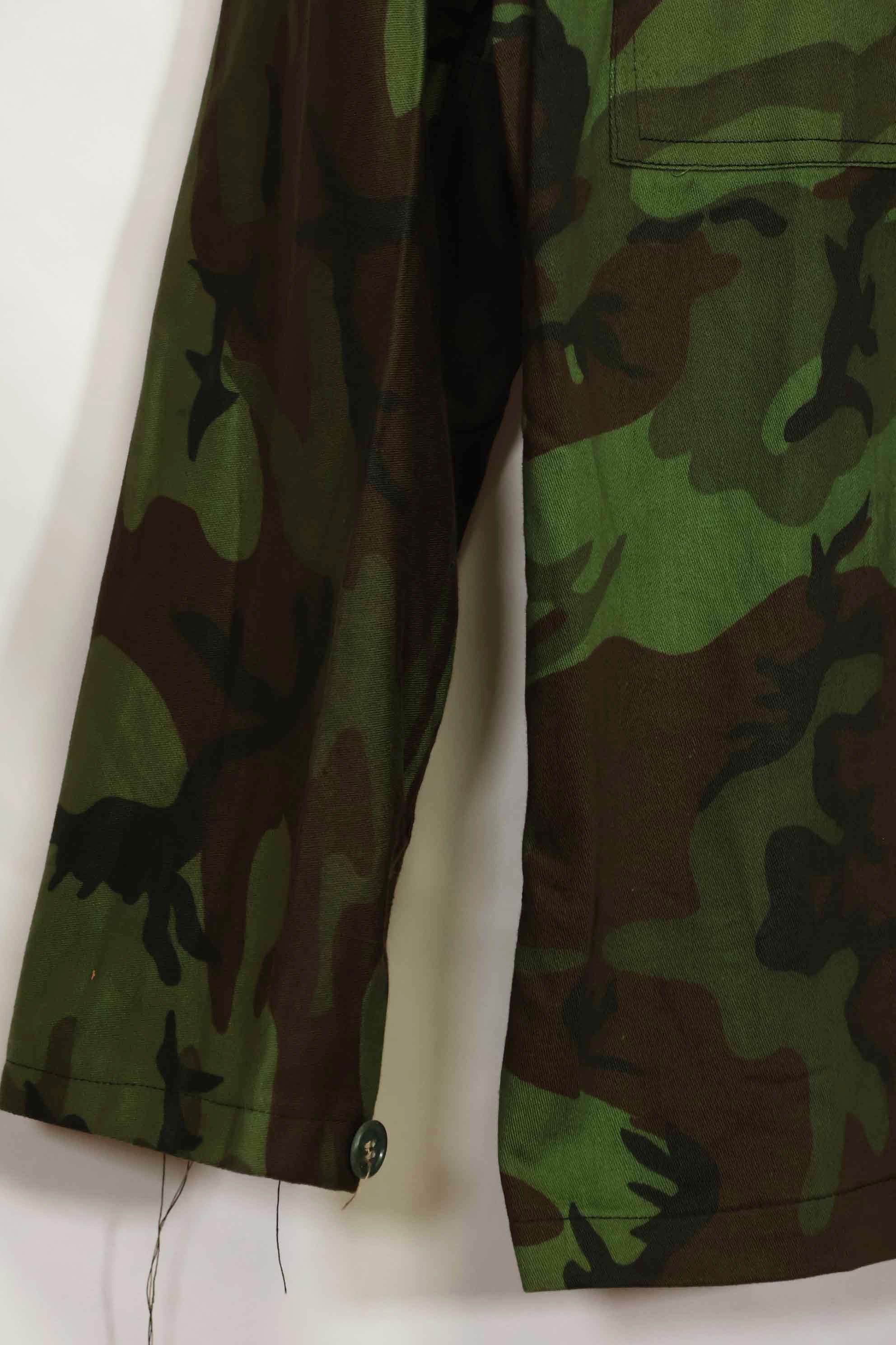 1960s U.S. Army Advisor ARVN BDQ Ranger Shirt Leaf camouflage shirt, never used.