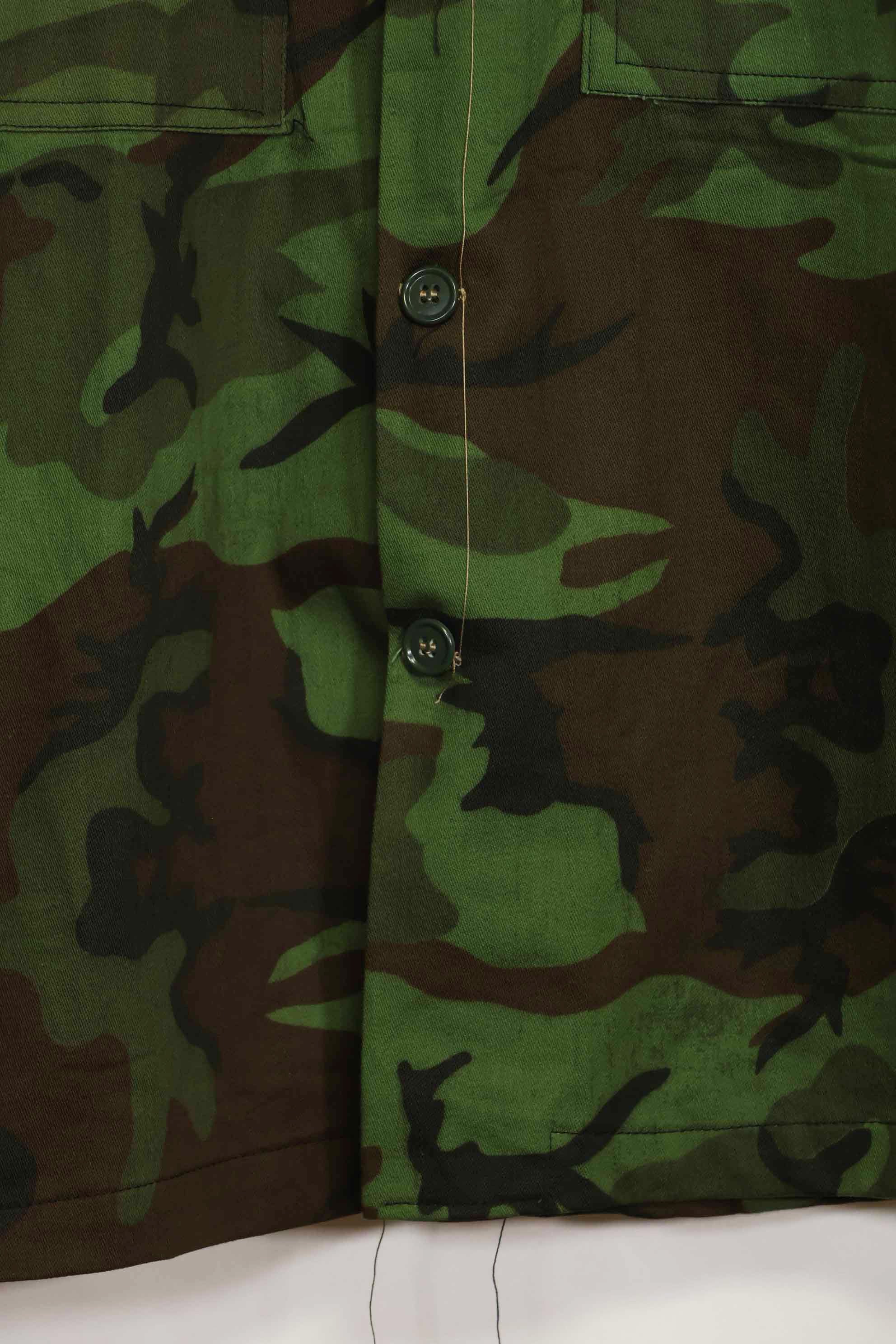 1960s U.S. Army Advisor ARVN BDQ Ranger Shirt Leaf camouflage shirt, never used.