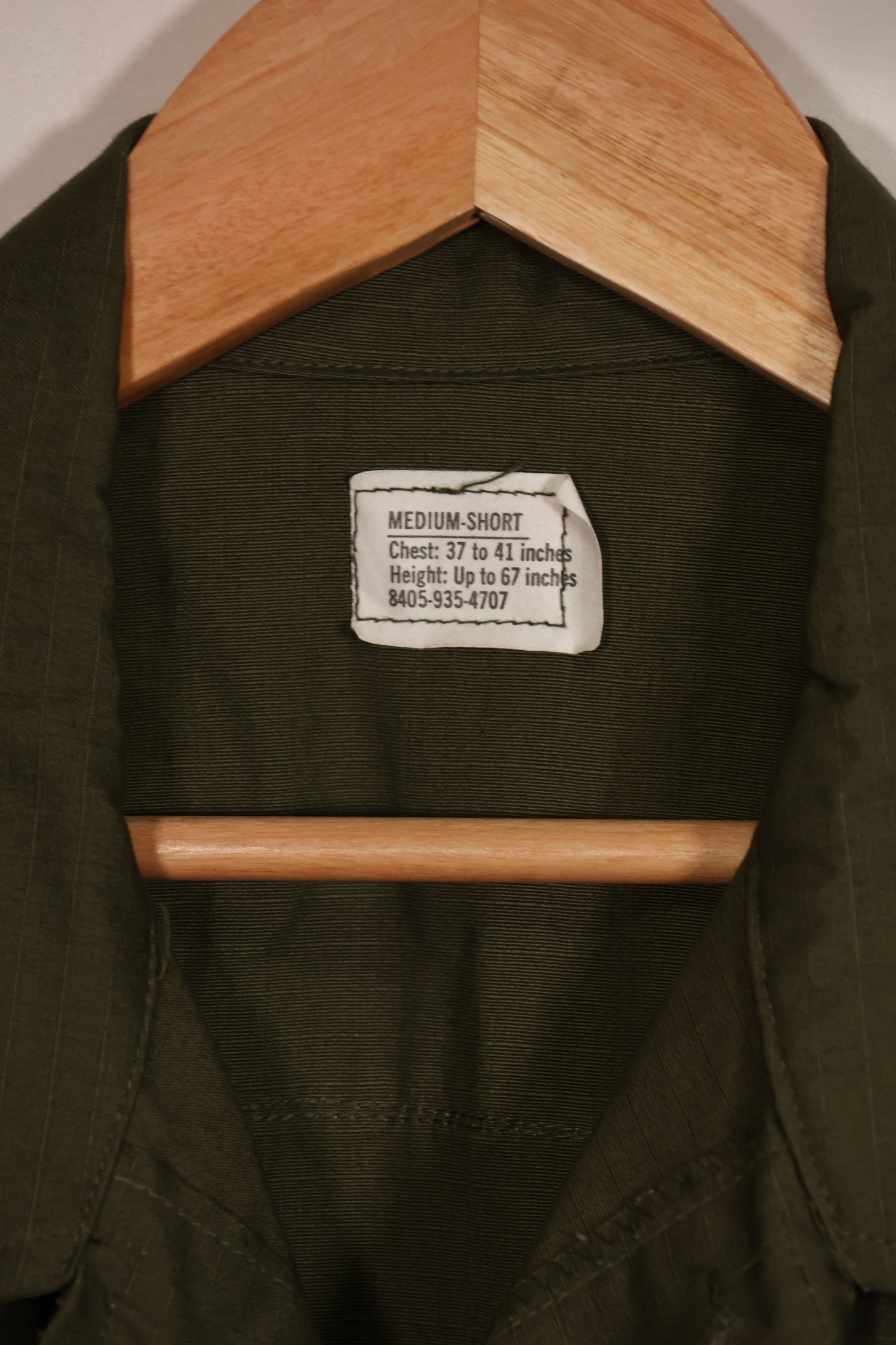 実物　デッドストック　1970年製　4th Model ジャングルファティーグ　ジャケット　M-S