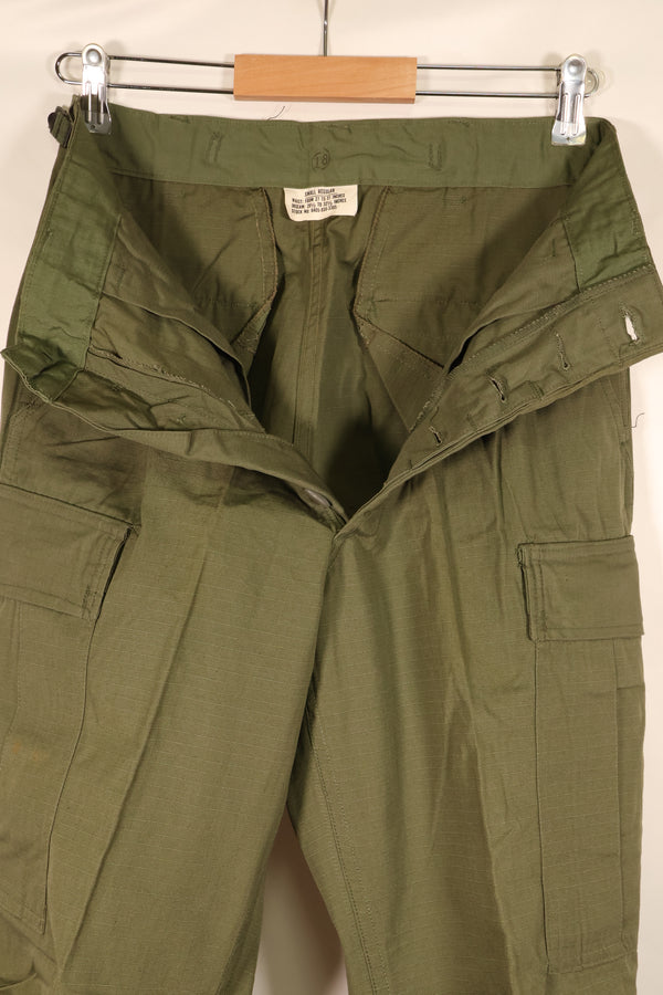 1960年代後半　S-R　アメリカ軍　4th Model ジャングルファティーグ　パンツ　状態良い　ほぼ未使用品