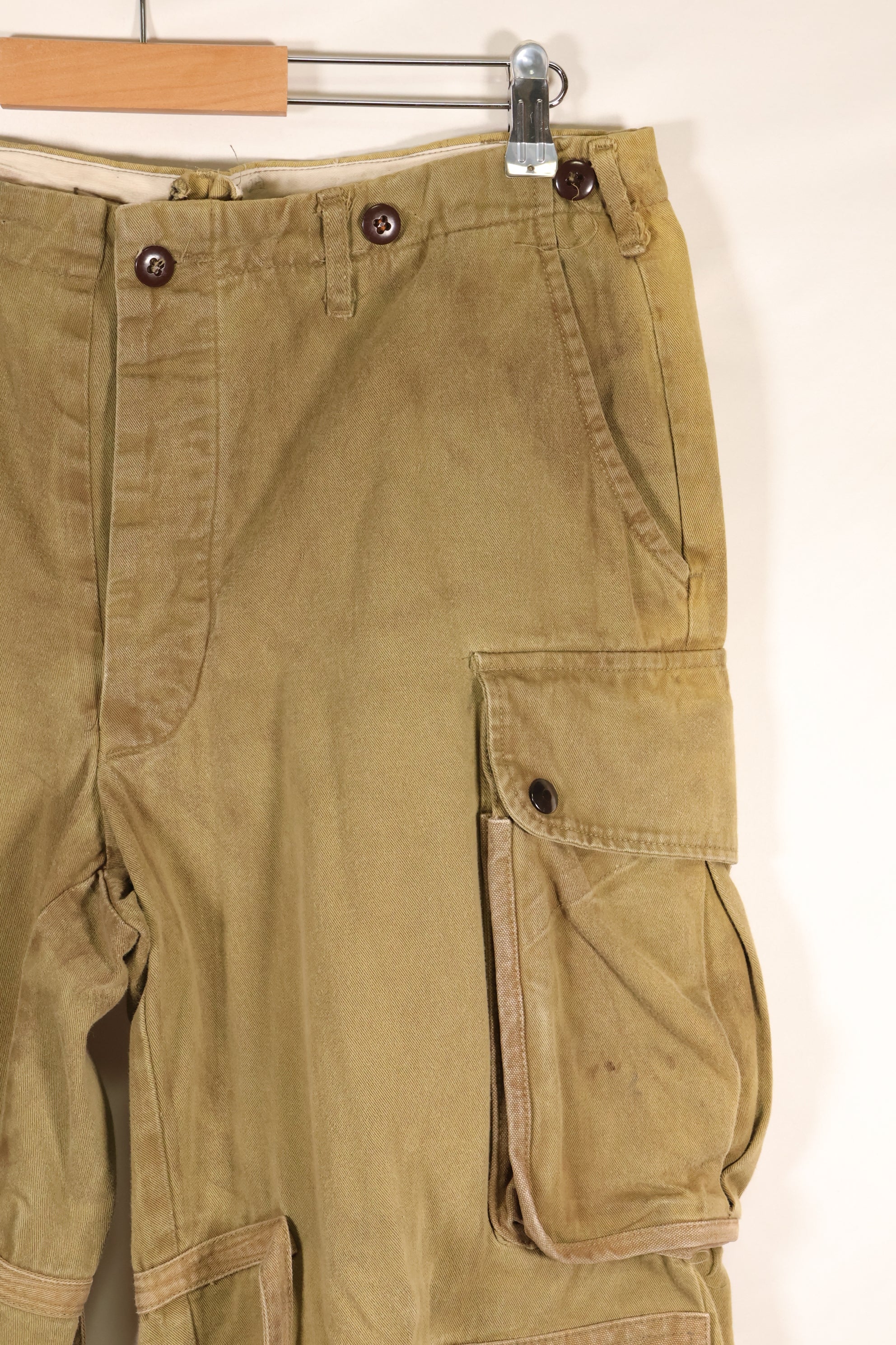 电影服装 大号电影服装 Private Ryan US Army M42 Jump Pants Used C