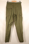 1960年代後半　S-R　アメリカ軍　4th Model ジャングルファティーグ　パンツ　状態良い　ほぼ未使用品