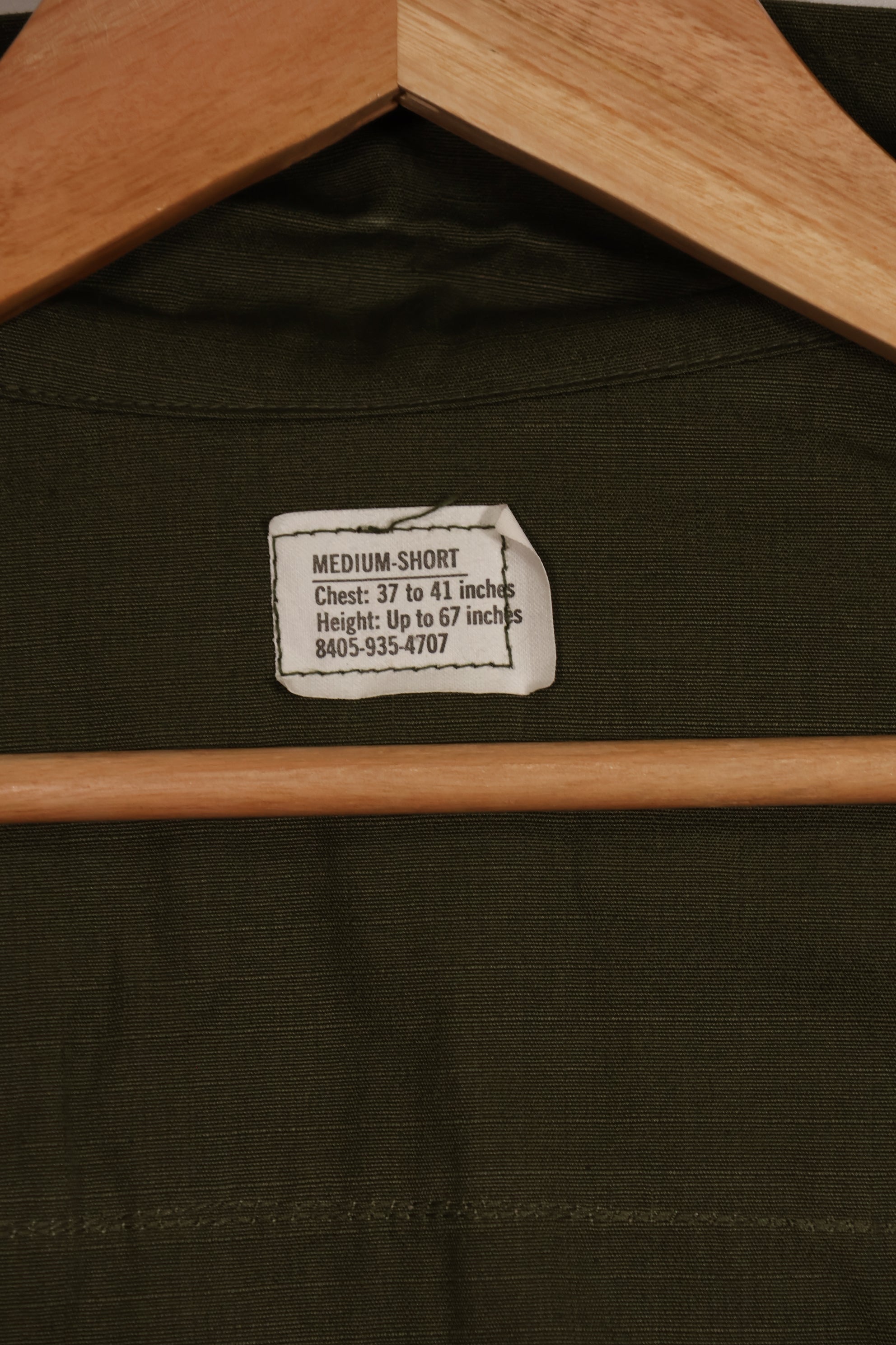 実物　デッドストック　1970年製　4th Model ジャングルファティーグ　ジャケット　M-S