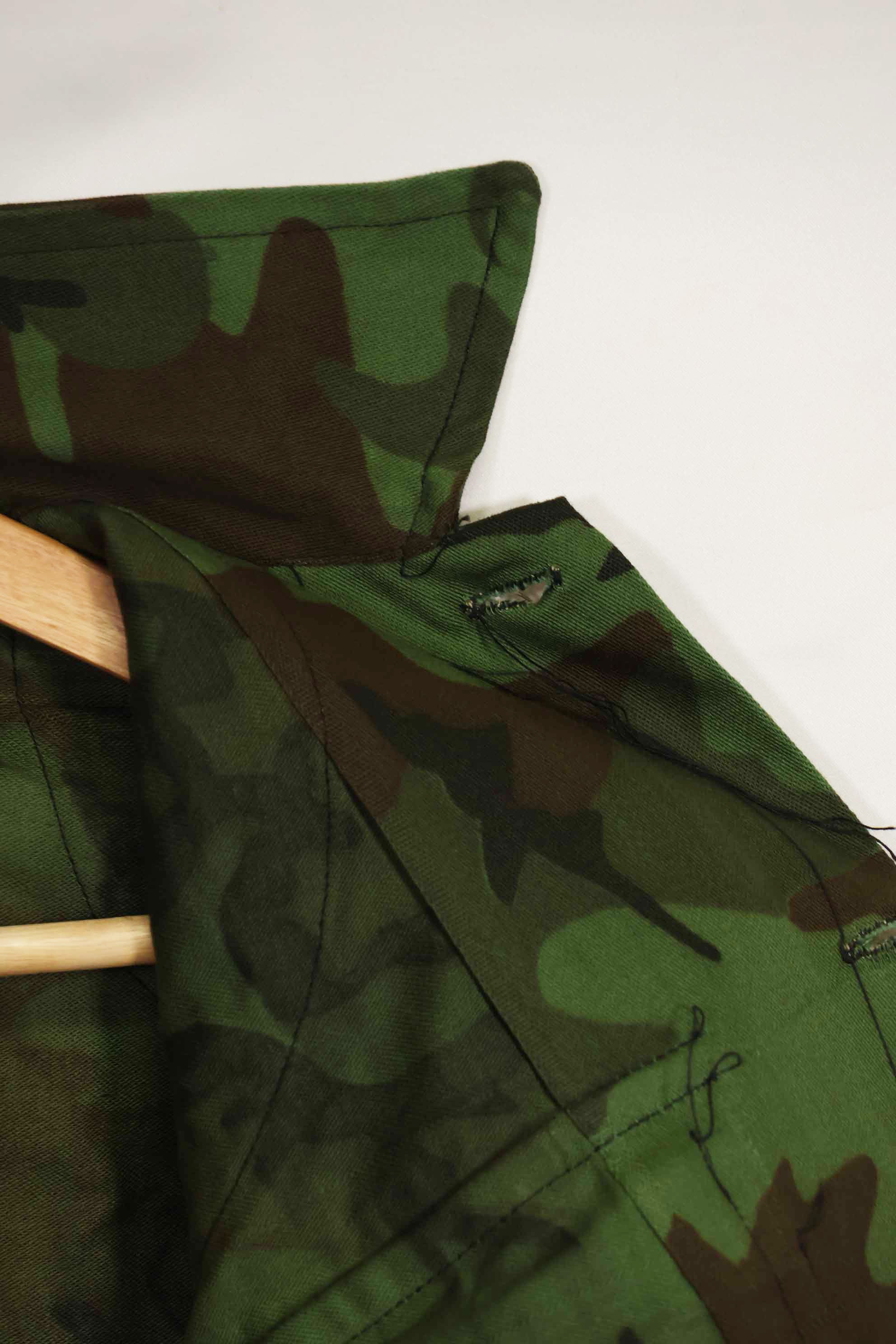 1960s U.S. Army Advisor ARVN BDQ Ranger Shirt Leaf camouflage shirt, never used.