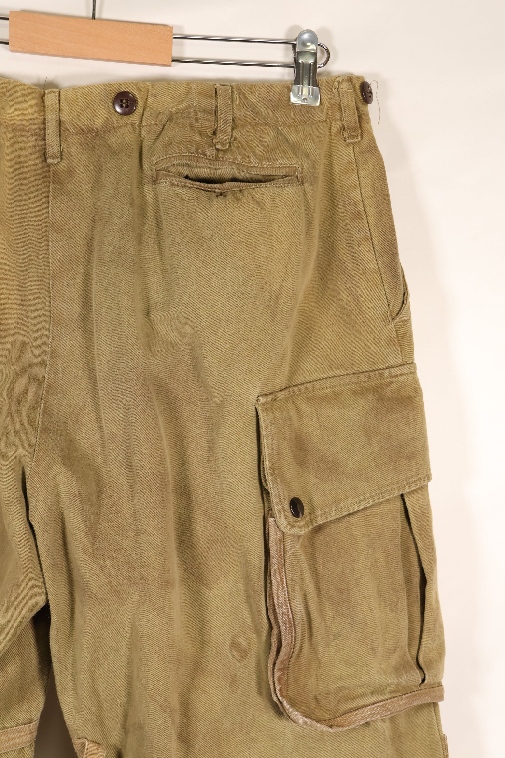 电影服装 大号电影服装 Private Ryan US Army M42 Jump Pants Used C