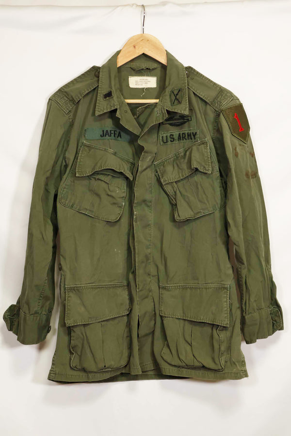 1965〜66年頃　2nd Model ジャングルファティーグ　ジャケット　S-R　パッチ付き　中古品