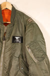 1970年契約　LARGE　アメリカ空軍　USAF　MA-1　フライトジャケット　パッチ初付　中古品