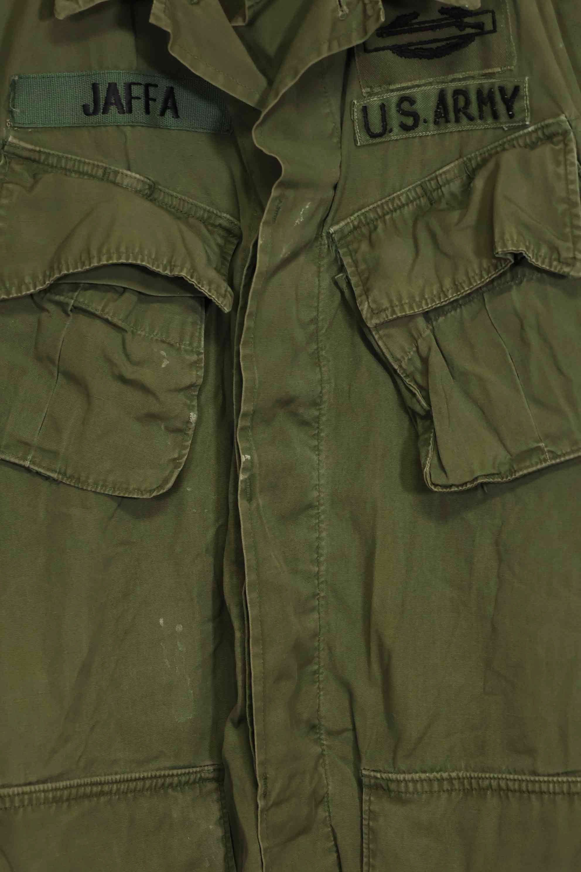 1965〜66年頃　2nd Model ジャングルファティーグ　ジャケット　S-R　パッチ付き　中古品