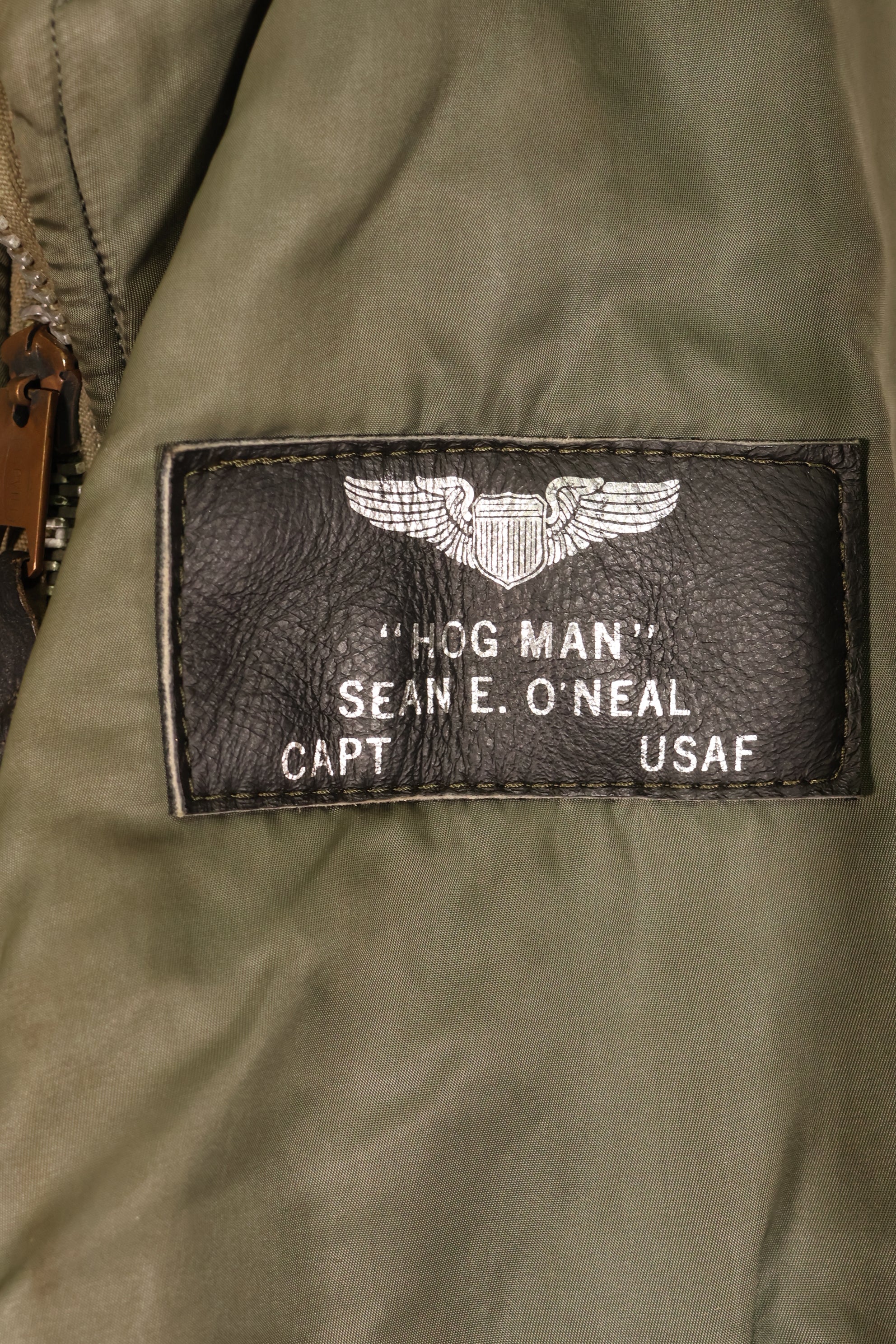 1970年契約　LARGE　アメリカ空軍　USAF　MA-1　フライトジャケット　パッチ初付　中古品