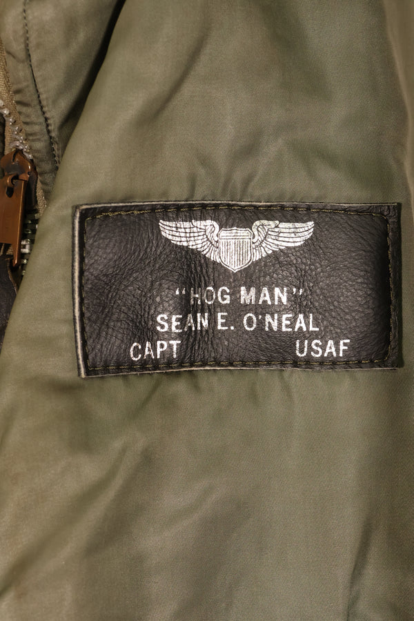 1970年契約　LARGE　アメリカ空軍　USAF　MA-1　フライトジャケット　パッチ初付　中古品