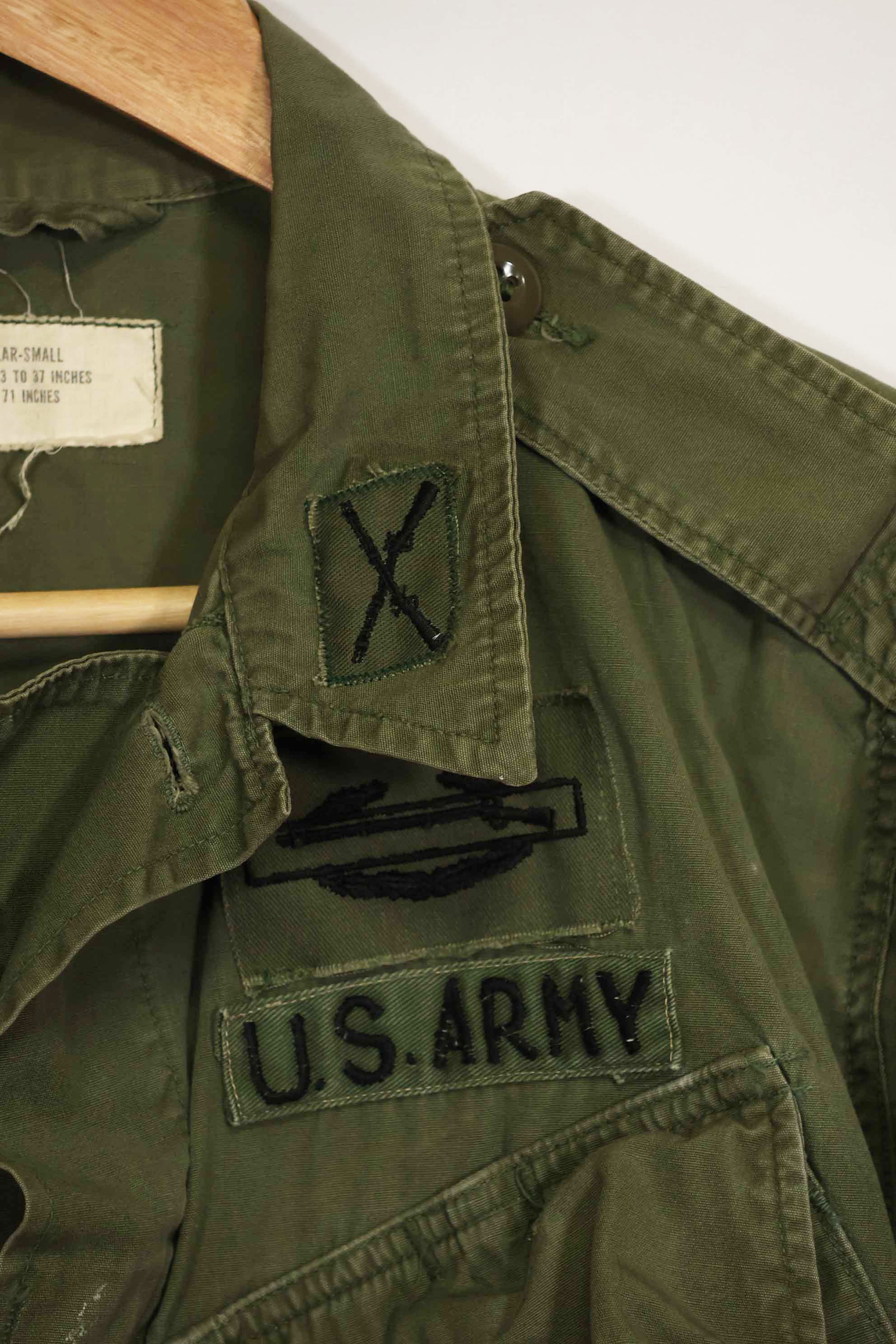 1965〜66年頃　2nd Model ジャングルファティーグ　ジャケット　S-R　パッチ付き　中古品