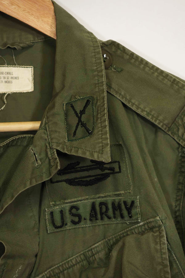 1965〜66年頃　2nd Model ジャングルファティーグ　ジャケット　S-R　パッチ付き　中古品