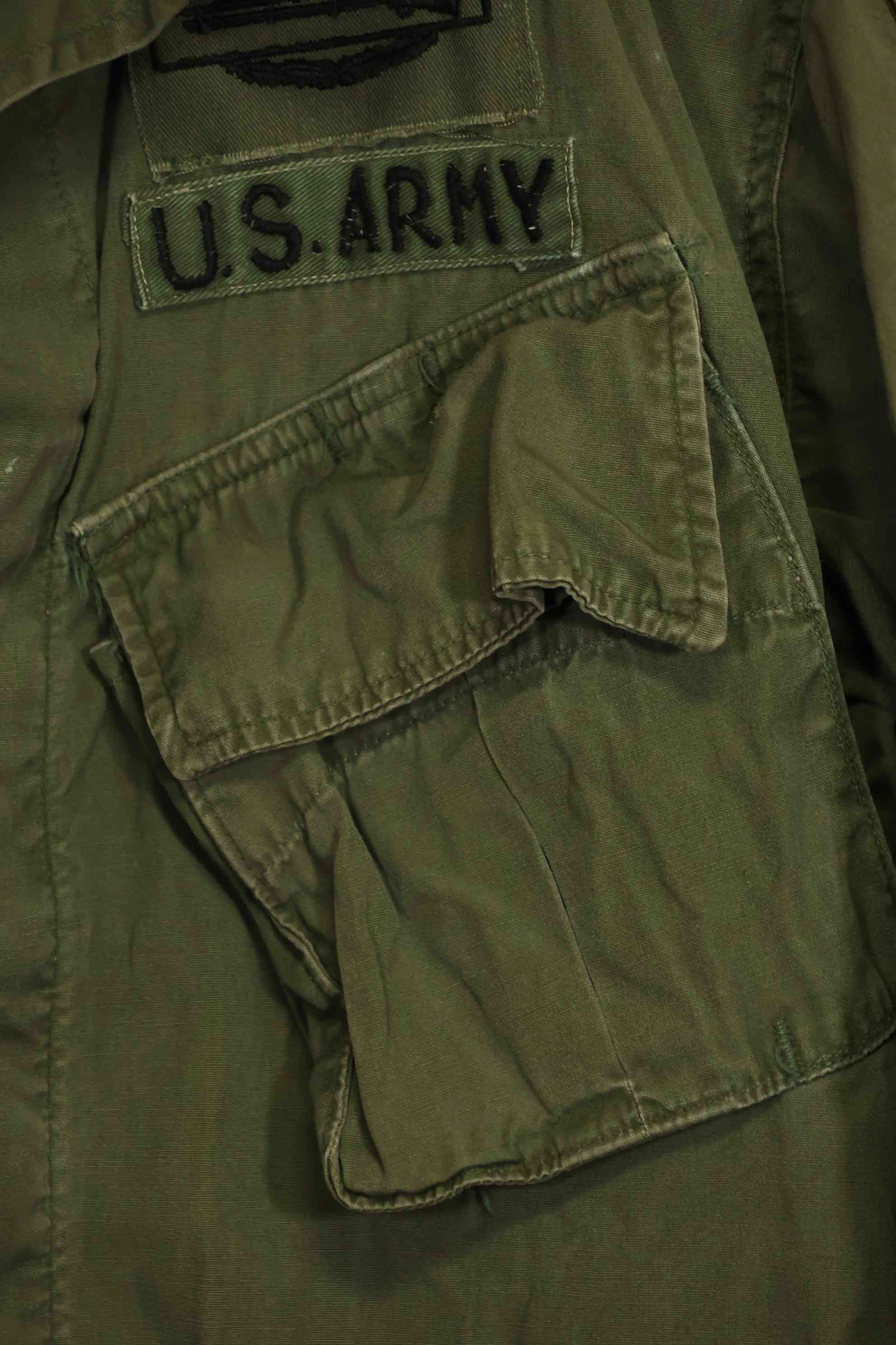 1965〜66年頃　2nd Model ジャングルファティーグ　ジャケット　S-R　パッチ付き　中古品