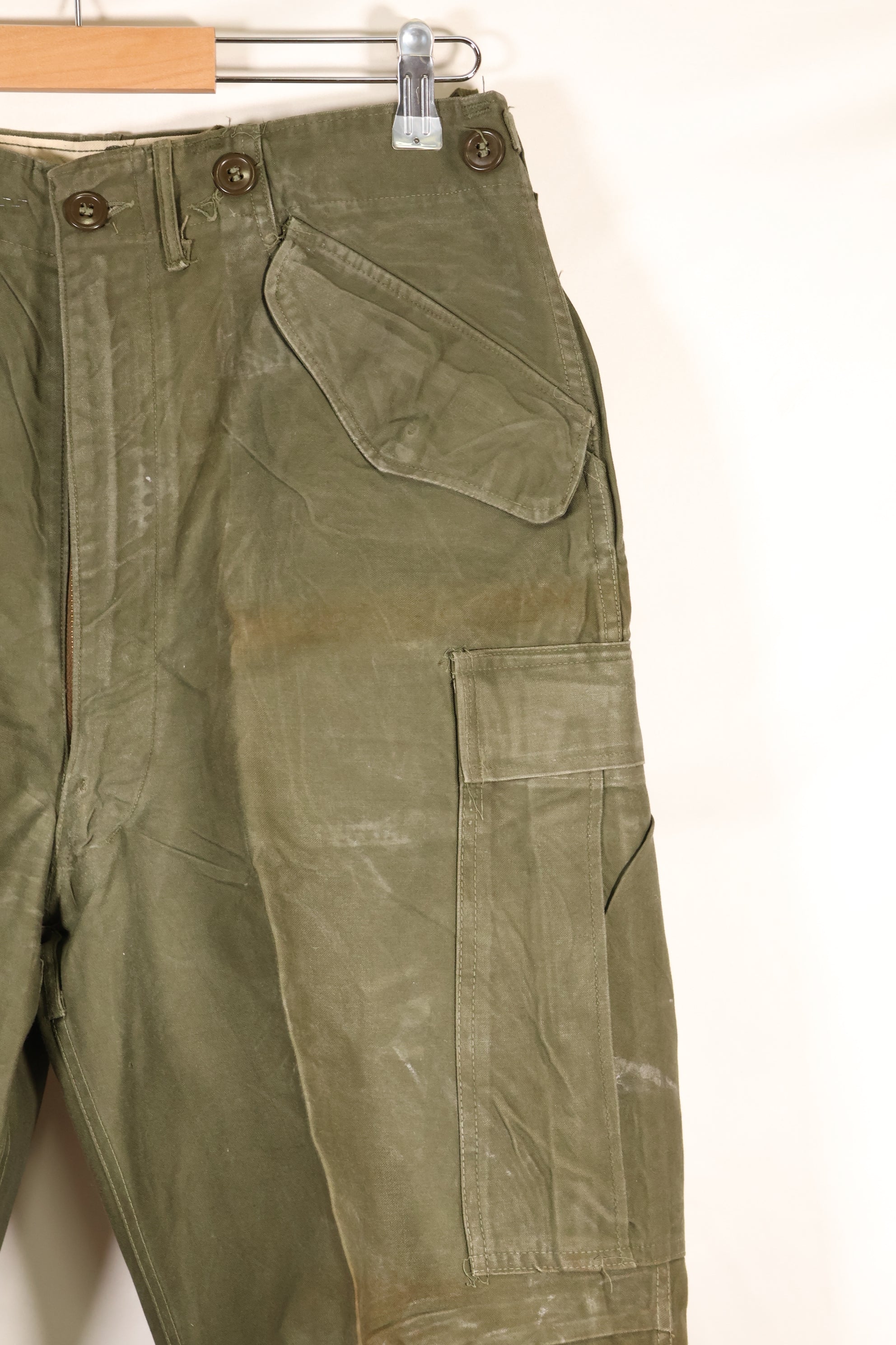 1950s S-R M51 cotton field pants, used.