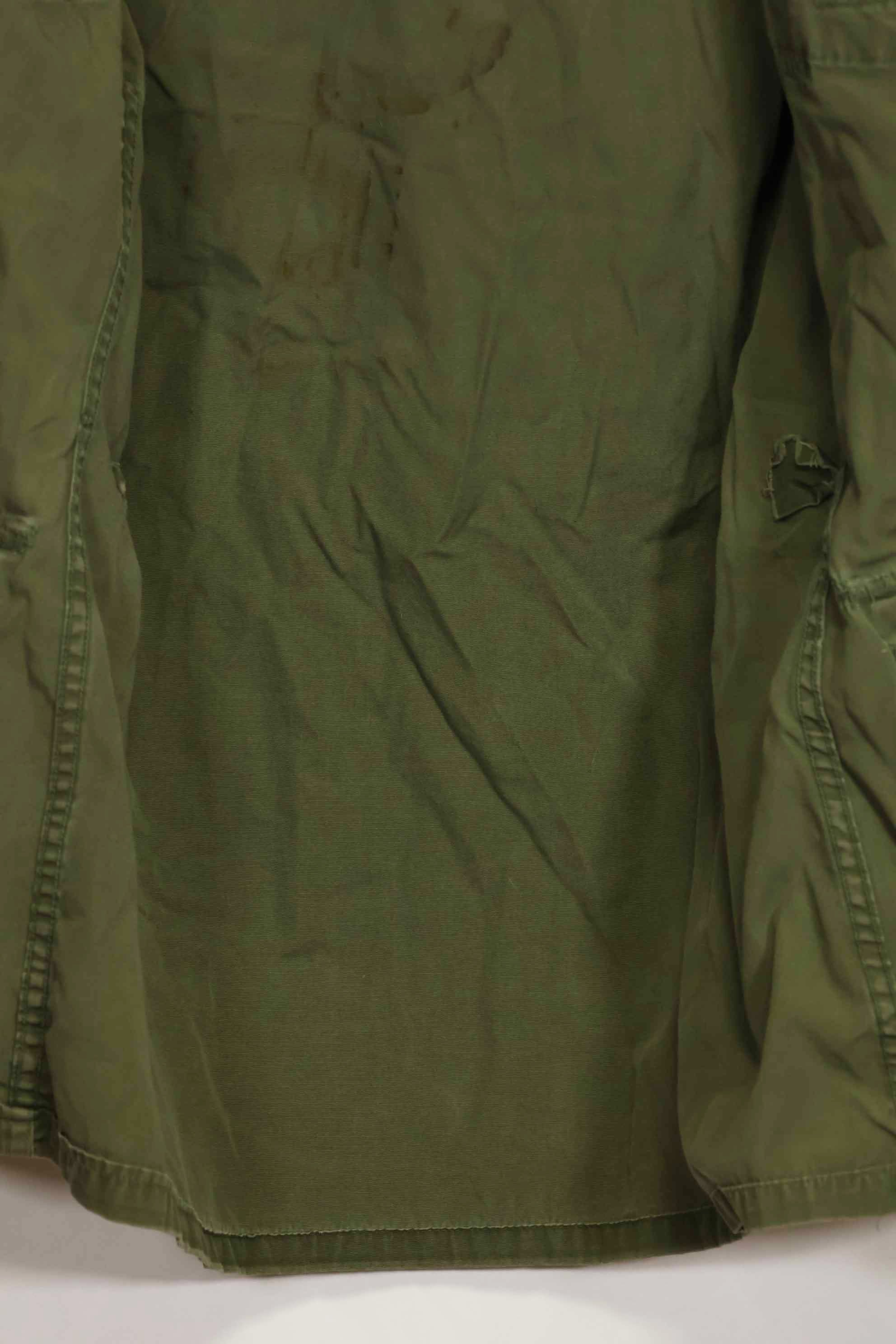 1965〜66年頃　2nd Model ジャングルファティーグ　ジャケット　S-R　パッチ付き　中古品