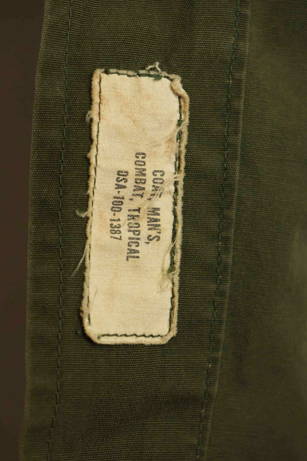 1965〜66年頃　2nd Model ジャングルファティーグ　ジャケット　S-R　パッチ付き　中古品