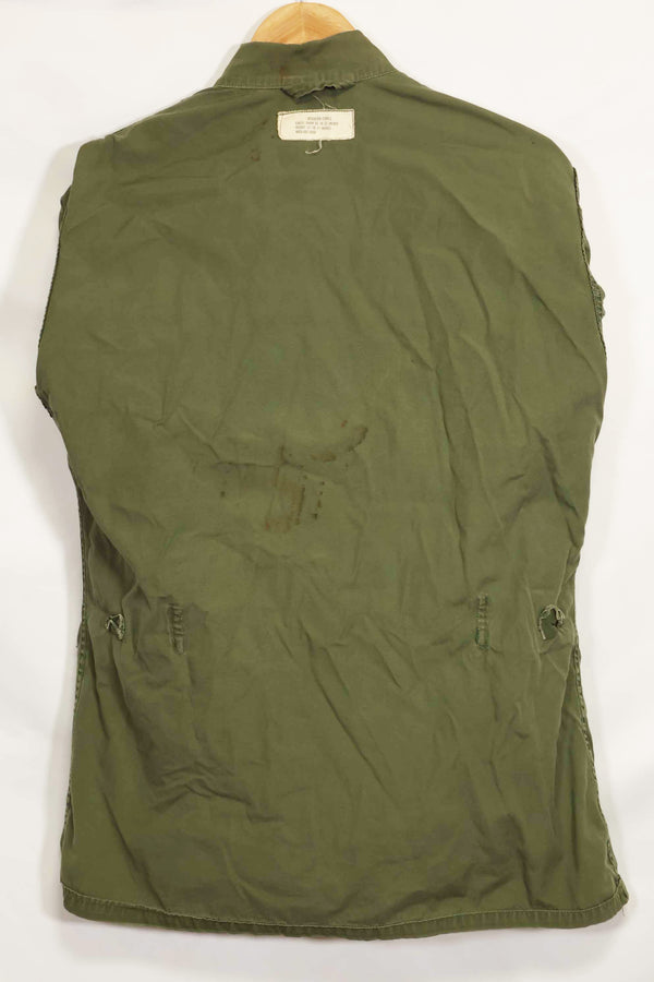 1965〜66年頃　2nd Model ジャングルファティーグ　ジャケット　S-R　パッチ付き　中古品