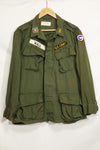 1965〜66年頃　2nd Model ジャングルファティーグ　ジャケット　S-L　パッチ付き　中古品
