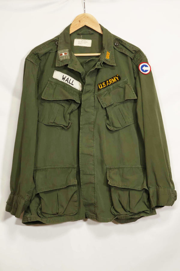 1965〜66年頃　2nd Model ジャングルファティーグ　ジャケット　S-L　パッチ付き　中古品