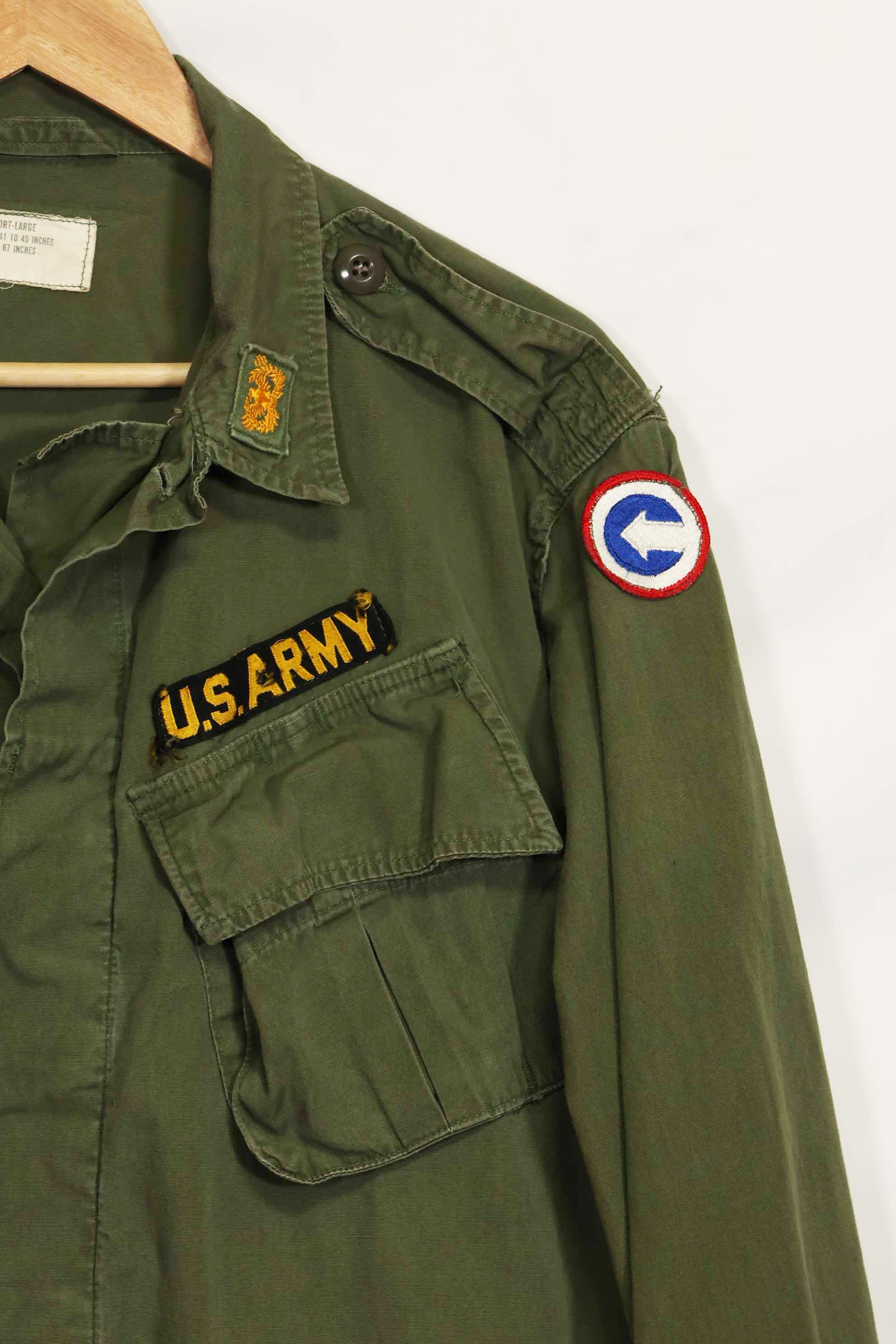 1965〜66年頃　2nd Model ジャングルファティーグ　ジャケット　S-L　パッチ付き　中古品