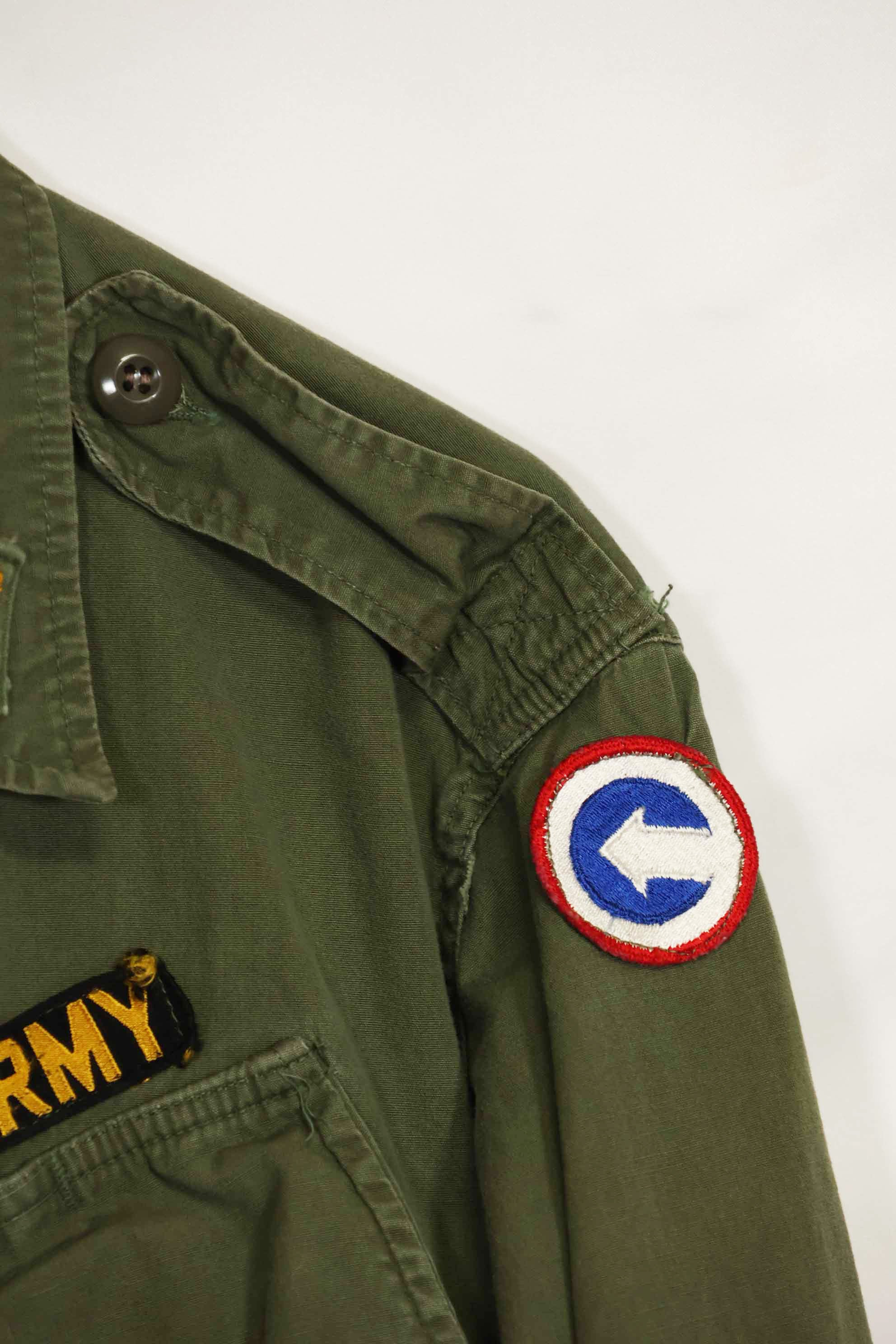1965〜66年頃　2nd Model ジャングルファティーグ　ジャケット　S-L　パッチ付き　中古品