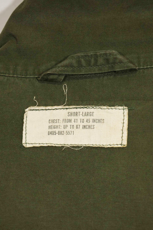 1965〜66年頃　2nd Model ジャングルファティーグ　ジャケット　S-L　パッチ付き　中古品