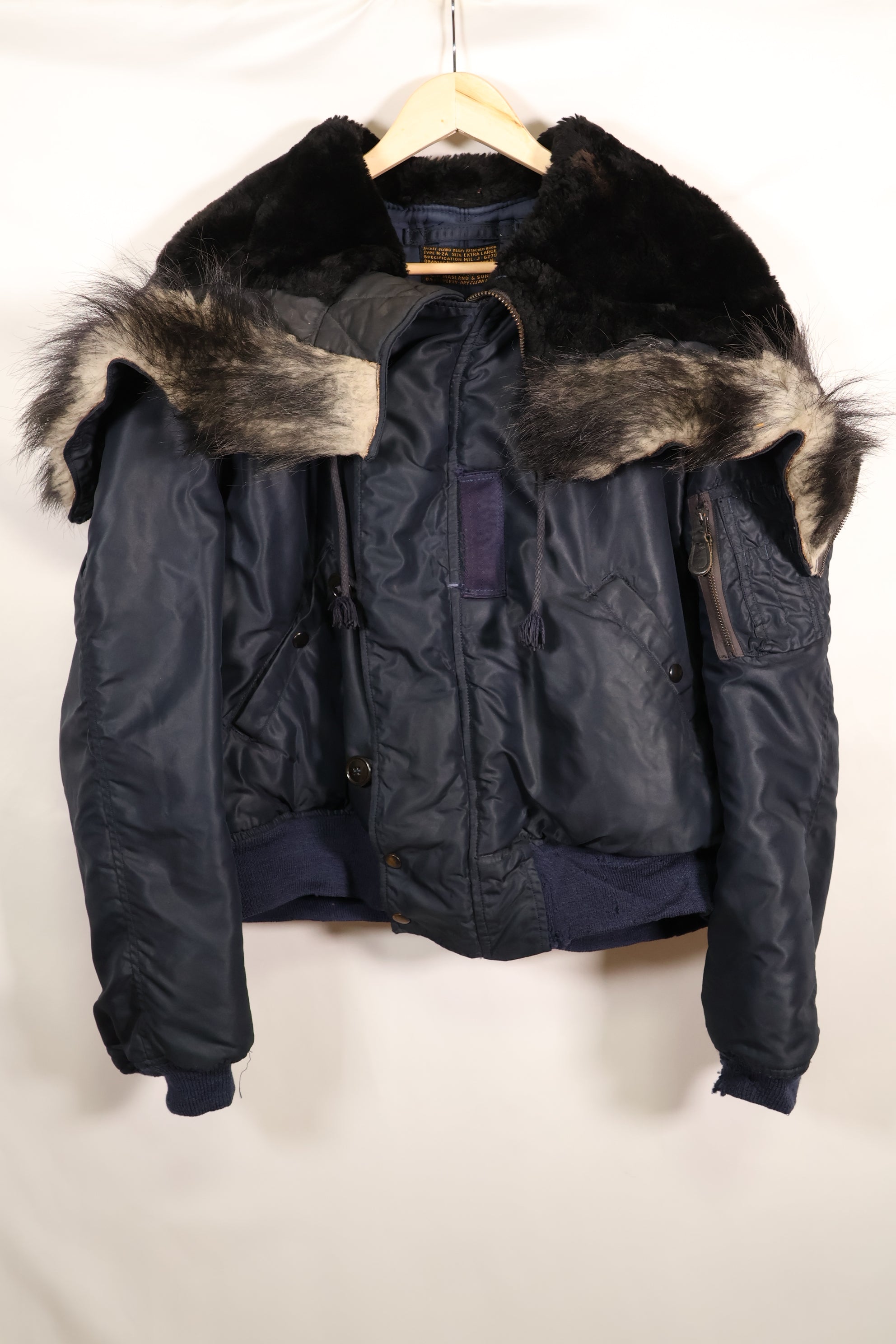 Mid-1950s X-Large USAF N2-A Flight Jacket Heavy Zone Used