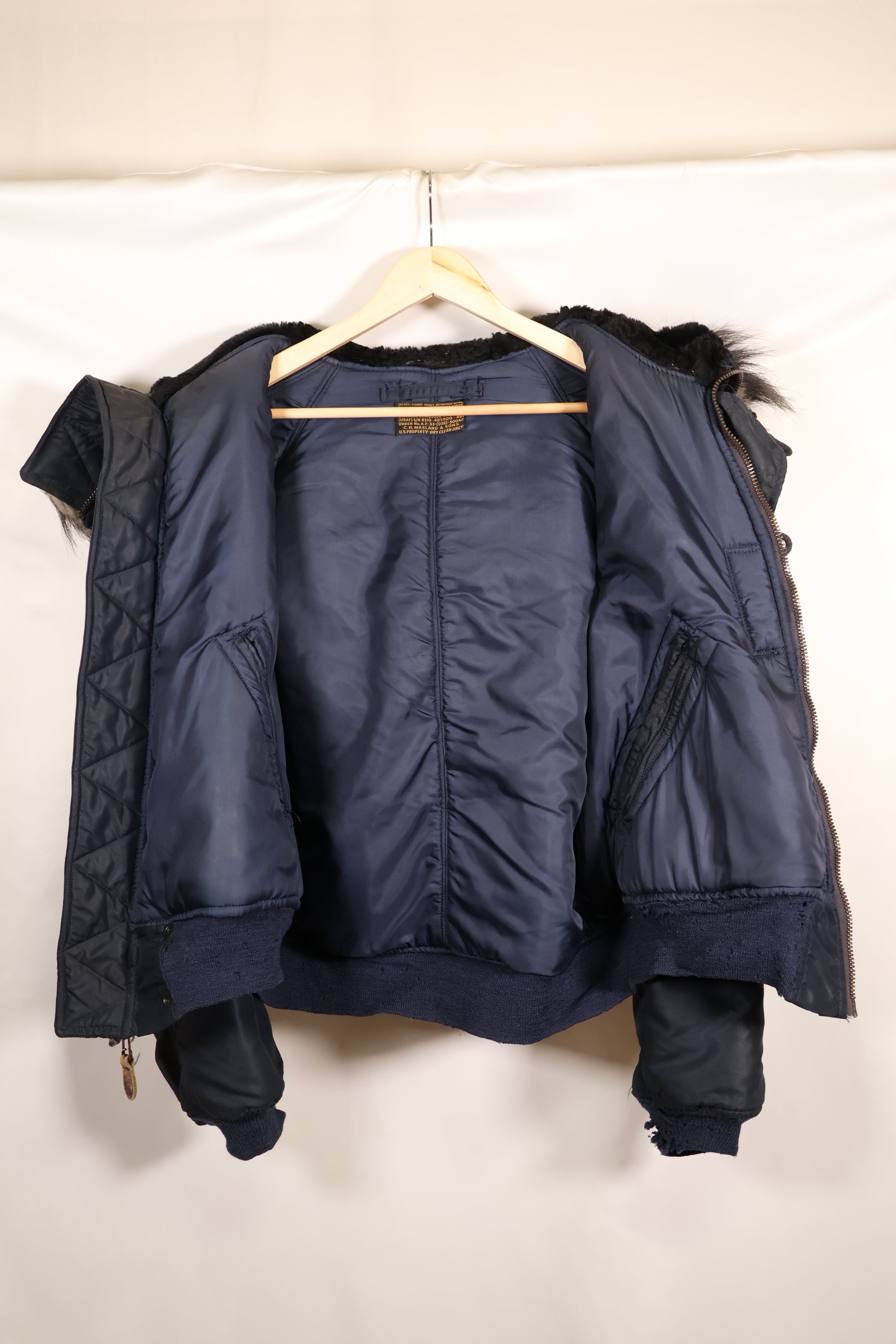 Mid-1950s X-Large USAF N2-A Flight Jacket Heavy Zone Used