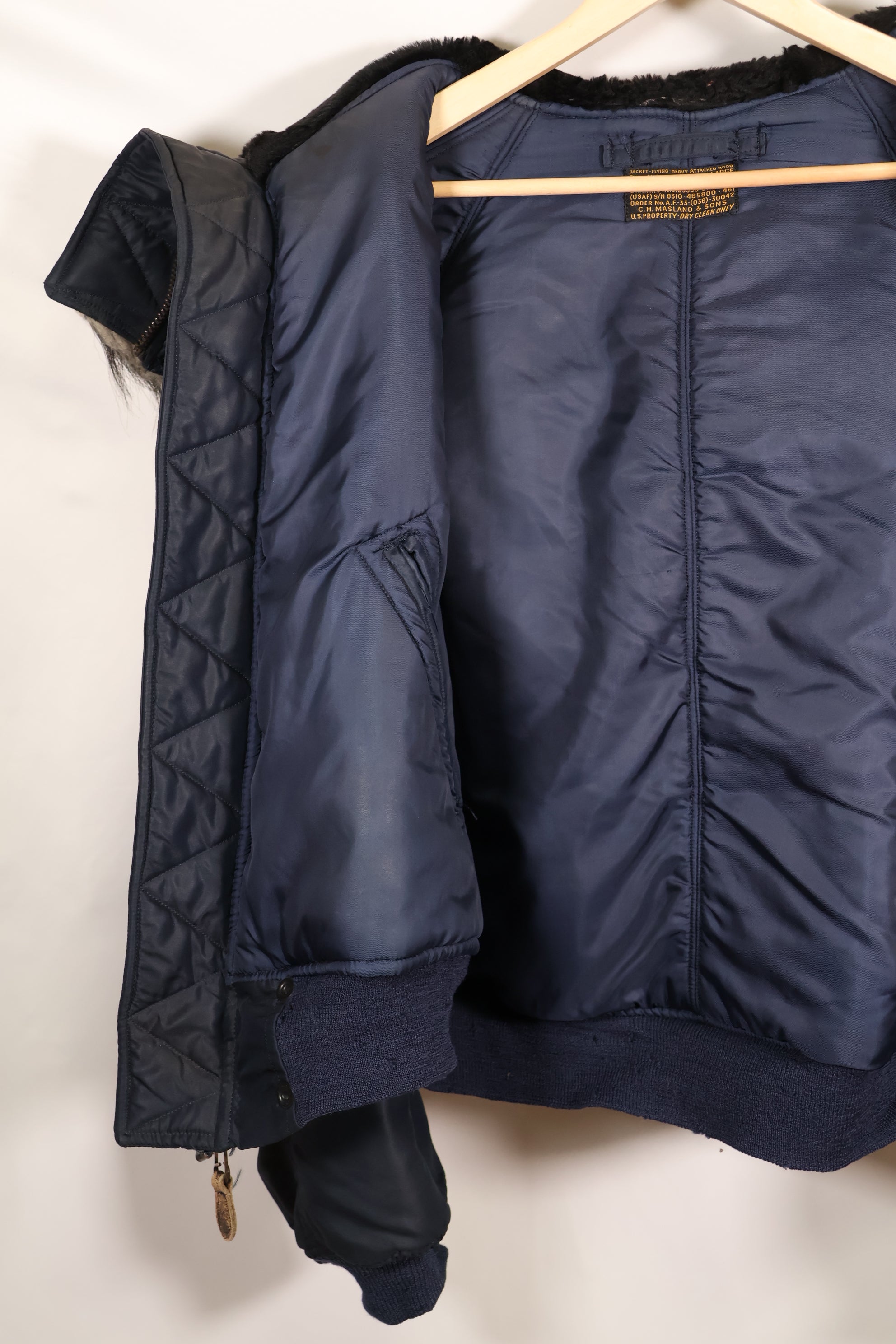 Mid-1950s X-Large USAF N2-A Flight Jacket Heavy Zone Used