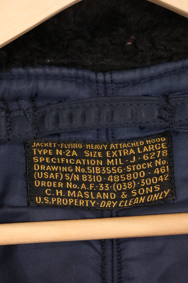 Mid-1950s X-Large USAF N2-A Flight Jacket Heavy Zone Used