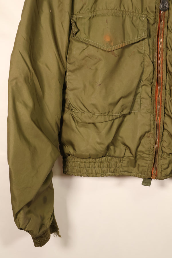 1970年代　推定 44 or LARGE　アメリカ海軍 WEPジャケット　G-8 フライトジャケット　中古品