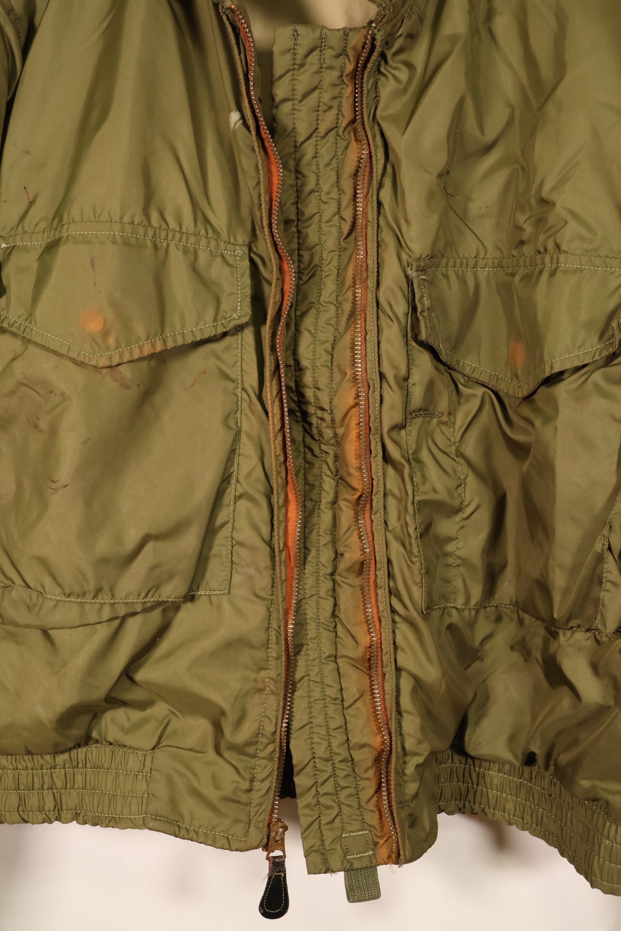 1970年代　推定 44 or LARGE　アメリカ海軍 WEPジャケット　G-8 フライトジャケット　中古品