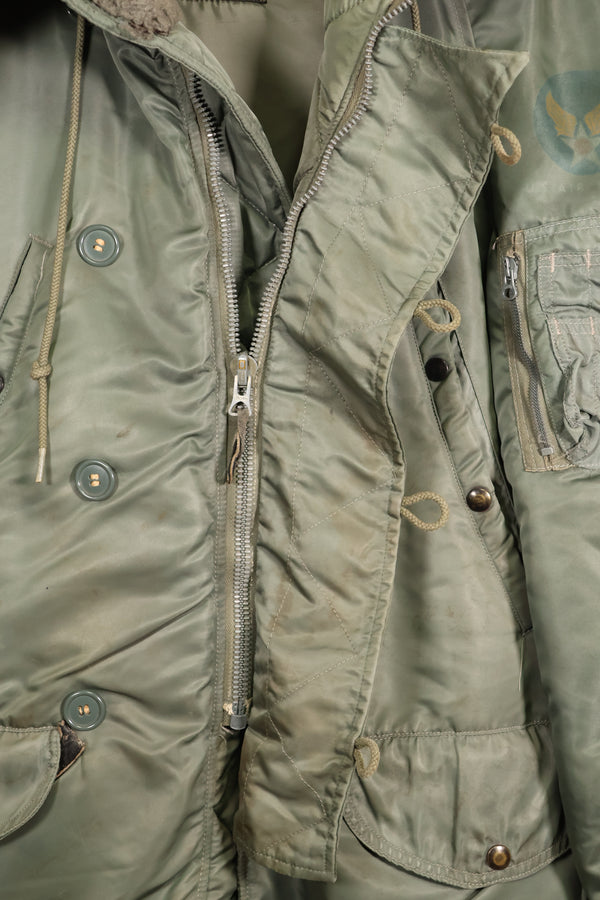 1950年代ロット　アメリカ空軍　N-3B　フライトジャケット　黒タグ　中古品