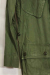 1963 Contract 1st Model Jungle Fatigue Jacket, no label, patch retrofitted, used.