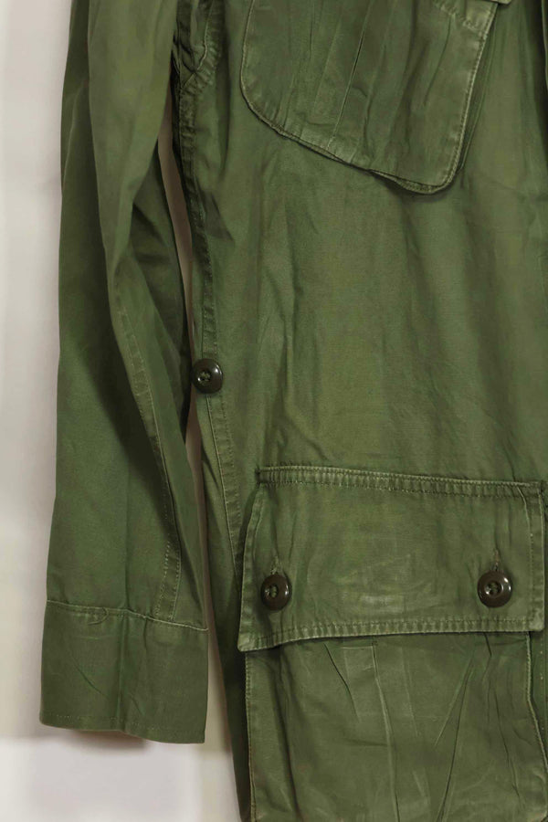 1963 Contract 1st Model Jungle Fatigue Jacket, no label, patch retrofitted, used.