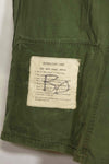 1963 Contract 1st Model Jungle Fatigue Jacket, no label, patch retrofitted, used.