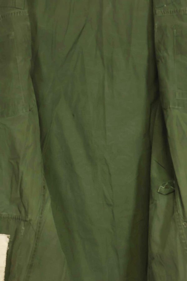 1963 Contract 1st Model Jungle Fatigue Jacket, no label, patch retrofitted, used.