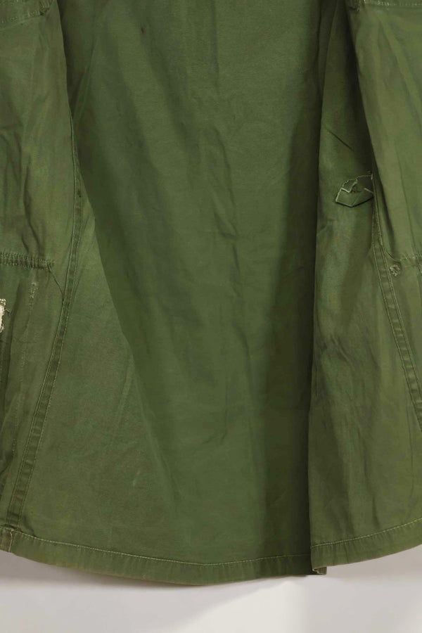 1963 Contract 1st Model Jungle Fatigue Jacket, no label, patch retrofitted, used.