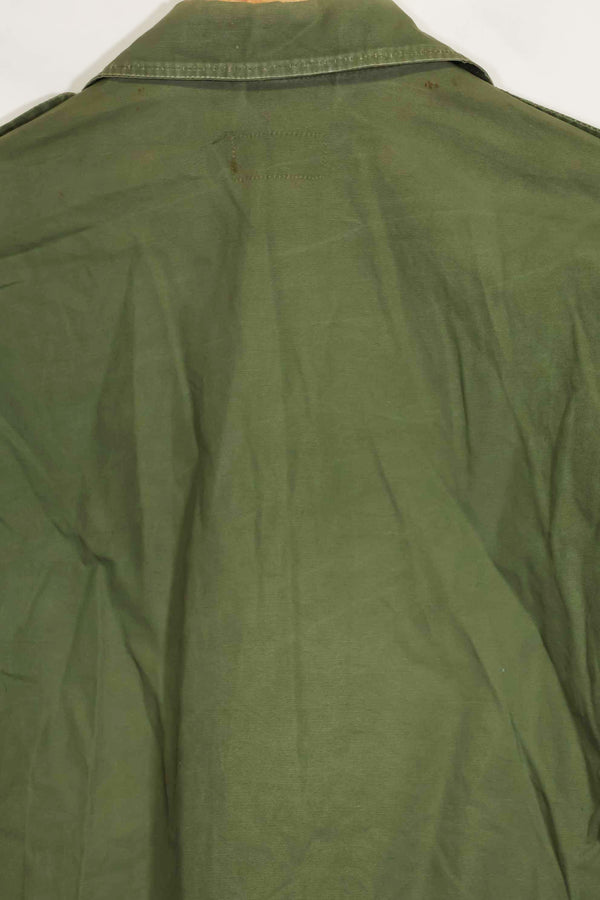 1963 Contract 1st Model Jungle Fatigue Jacket, no label, patch retrofitted, used.