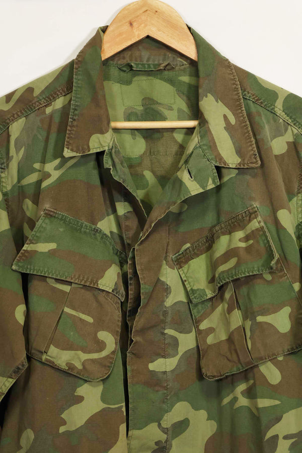 1966〜67年頃　ポップリン製　ERDL　初期プリント　ジャングルファティーグジャケット　サイズタグなし　中古品