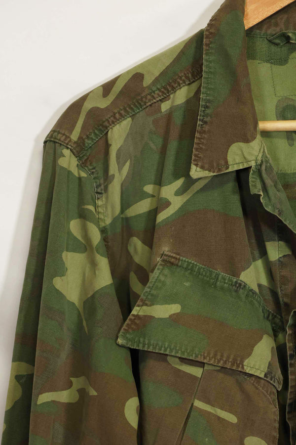 1966〜67年頃　ポップリン製　ERDL　初期プリント　ジャングルファティーグジャケット　サイズタグなし　中古品