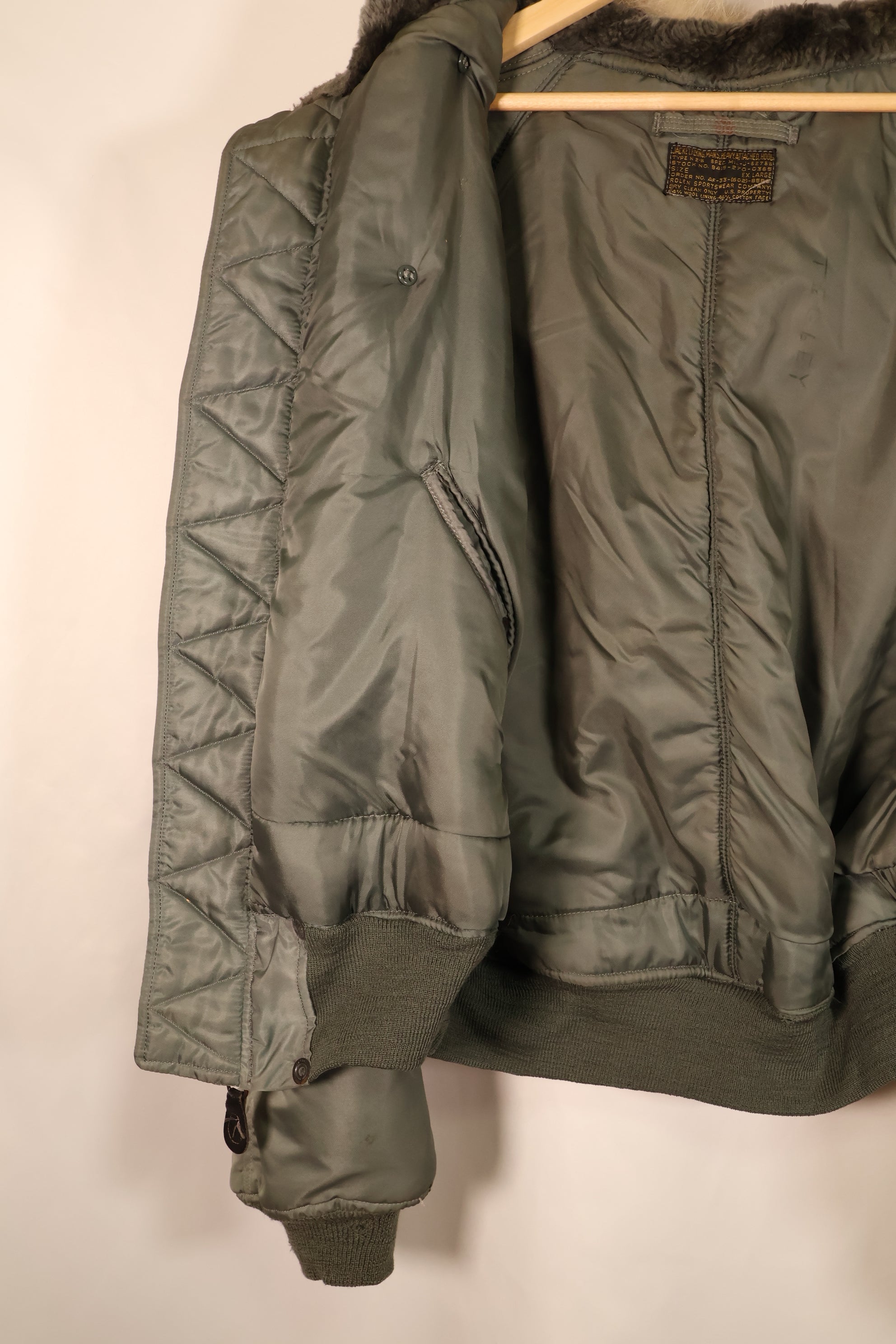 1950年代　EX-LARGE　アメリカ空軍　USAF　N2-B　フライトジャケット　状態良い　中古品