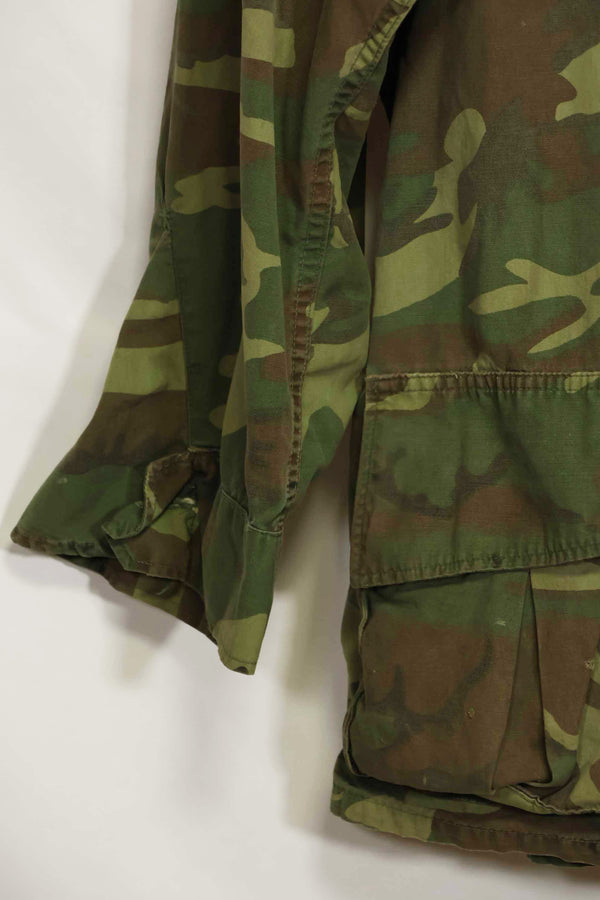 1966〜67年頃　ポップリン製　ERDL　初期プリント　ジャングルファティーグジャケット　サイズタグなし　中古品