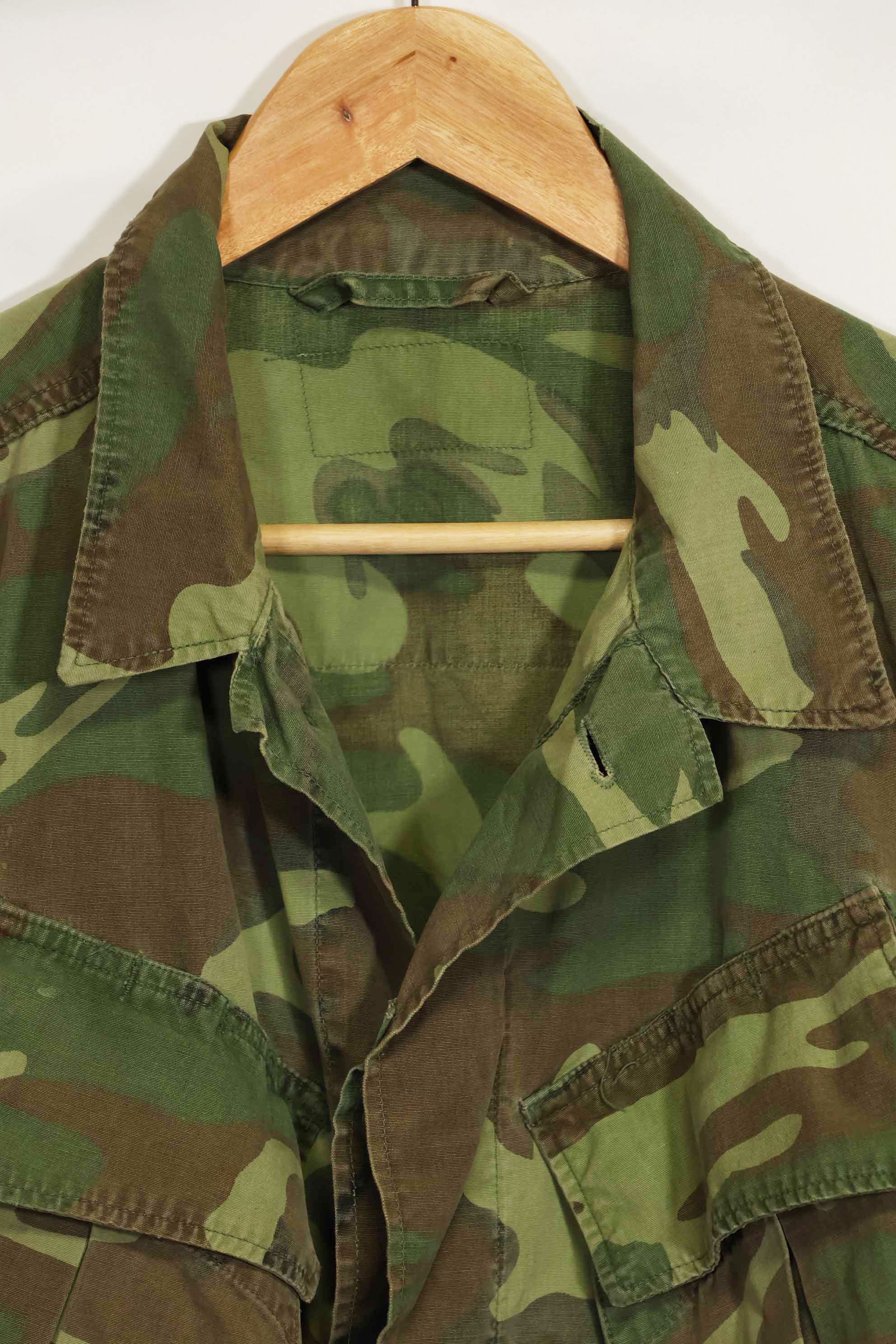 1966〜67年頃　ポップリン製　ERDL　初期プリント　ジャングルファティーグジャケット　サイズタグなし　中古品