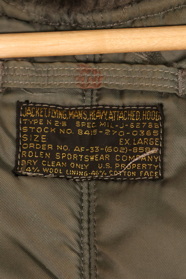 1950年代　EX-LARGE　アメリカ空軍　USAF　N2-B　フライトジャケット　状態良い　中古品