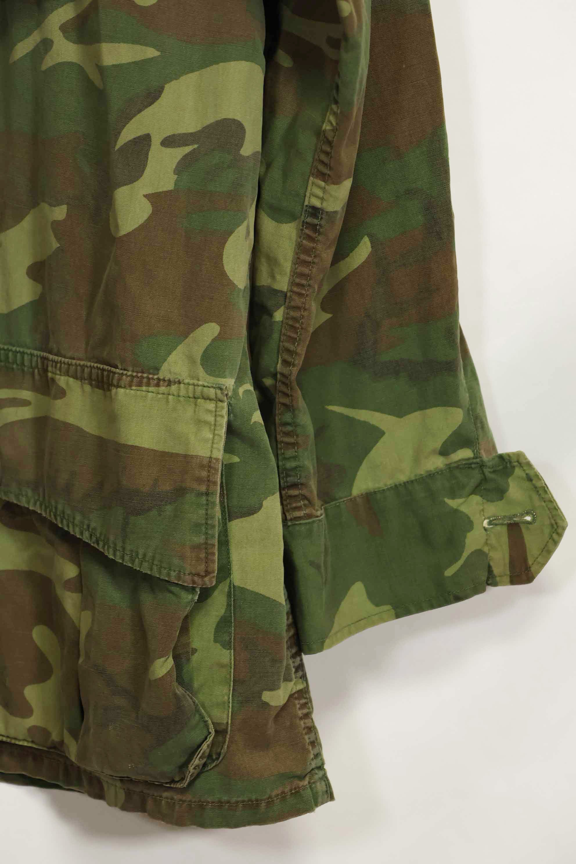 1966〜67年頃　ポップリン製　ERDL　初期プリント　ジャングルファティーグジャケット　サイズタグなし　中古品