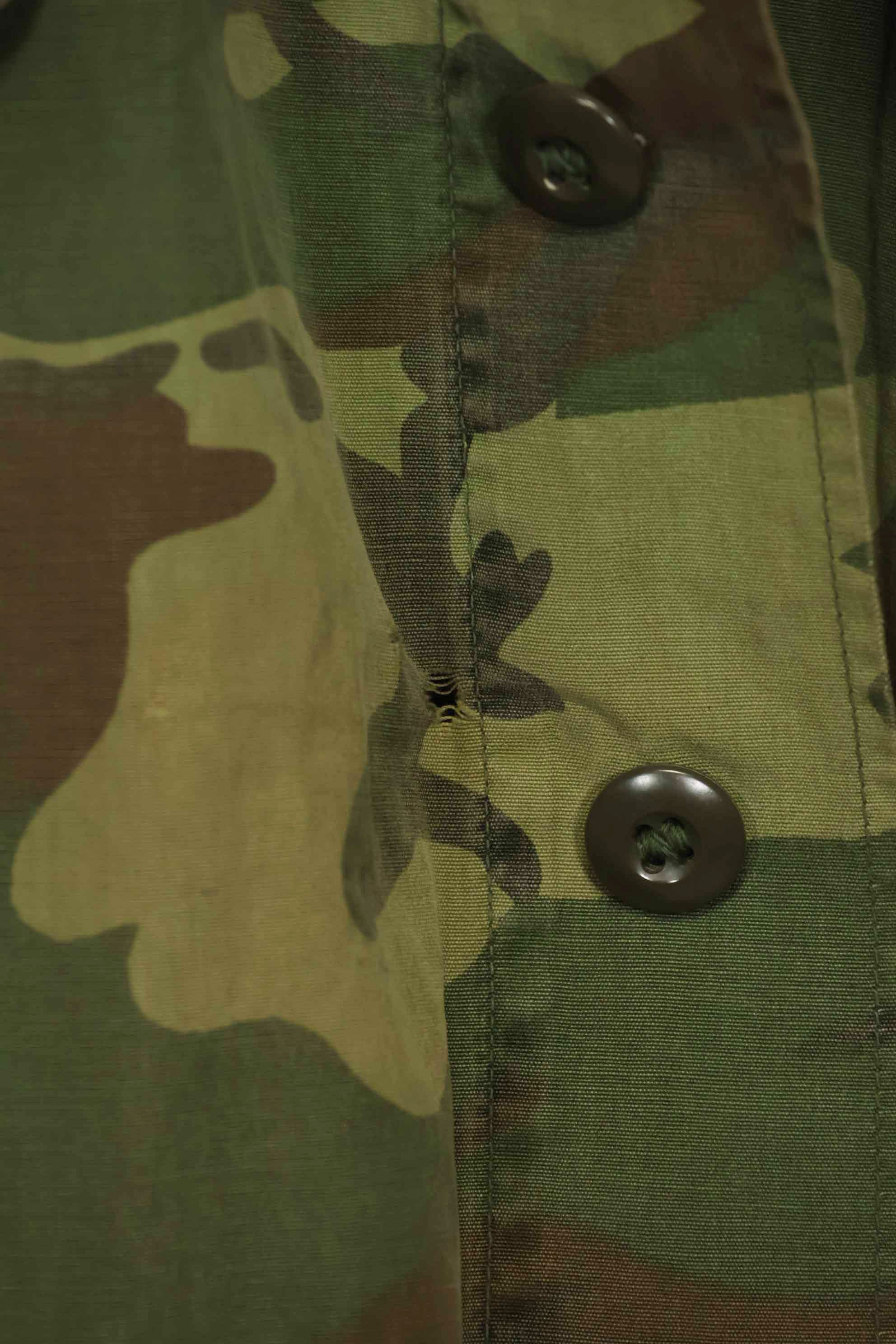 1966〜67年頃　ポップリン製　ERDL　初期プリント　ジャングルファティーグジャケット　サイズタグなし　中古品