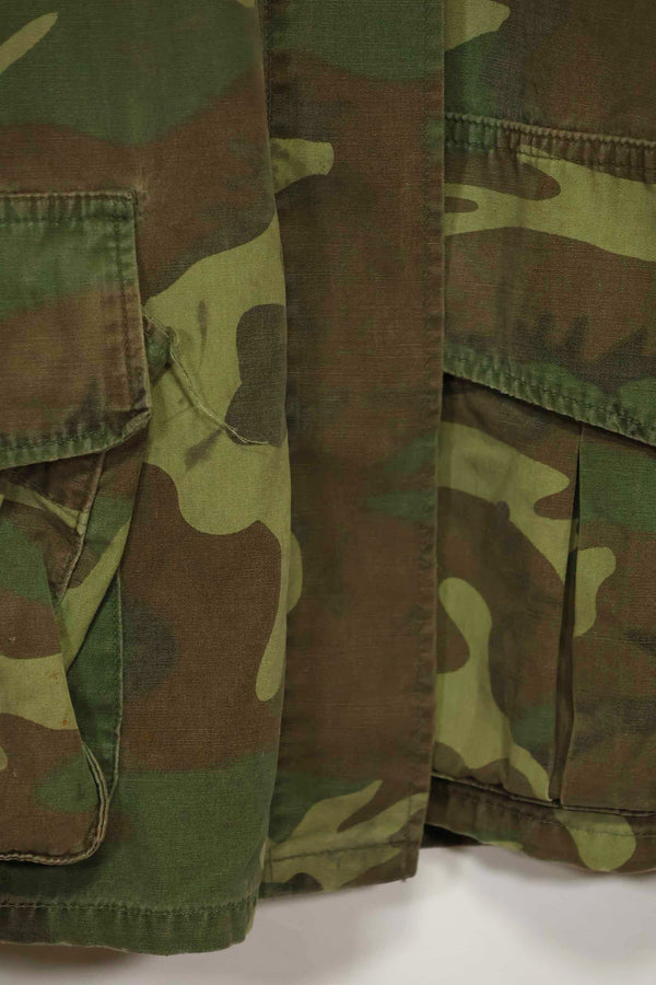 1966〜67年頃　ポップリン製　ERDL　初期プリント　ジャングルファティーグジャケット　サイズタグなし　中古品