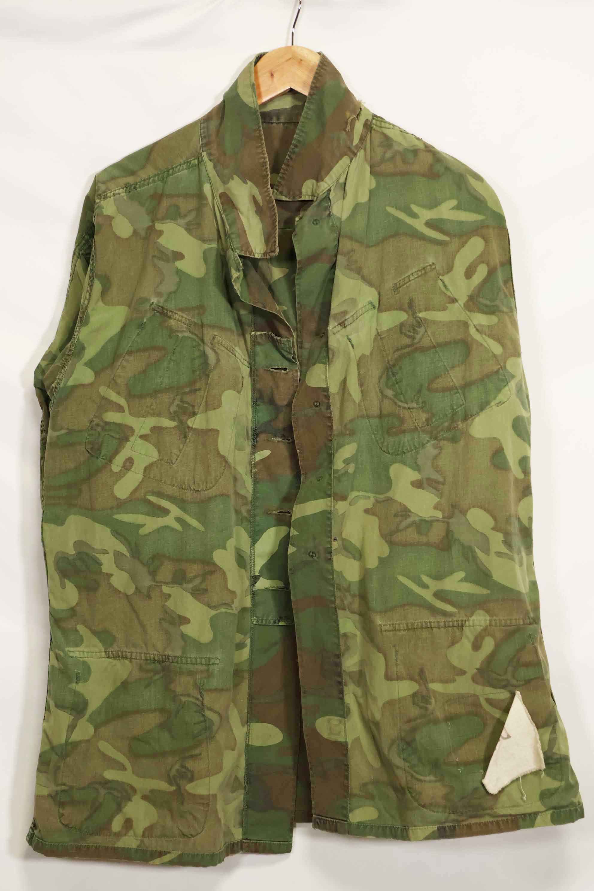 1966〜67年頃　ポップリン製　ERDL　初期プリント　ジャングルファティーグジャケット　サイズタグなし　中古品